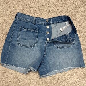 Madewell button fly denim shorts